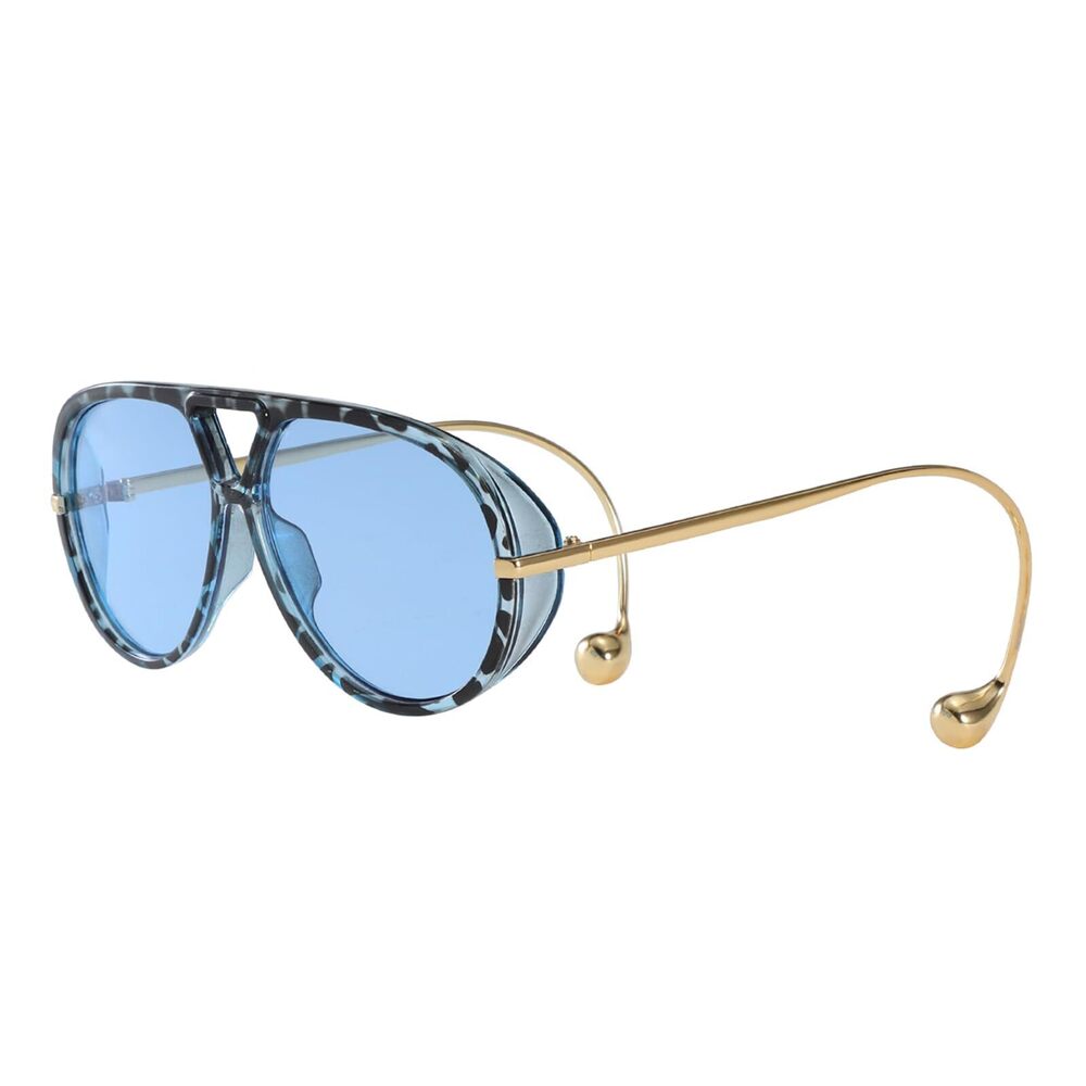 8056 Vintage Oversized Pilot Sunglasses Double Bridge Large Big Frame Sun